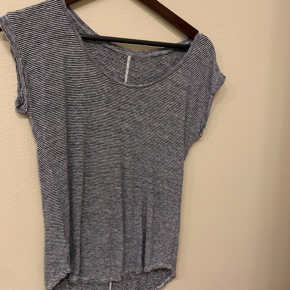 Blue striped top from loft